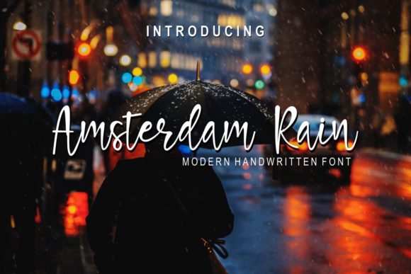Amsterdam Rain: A Handwritten Font for Crafters