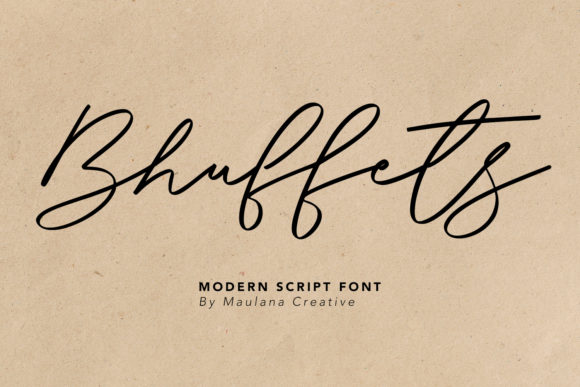 Bhuffets Font Review: A Modern Script for Branding