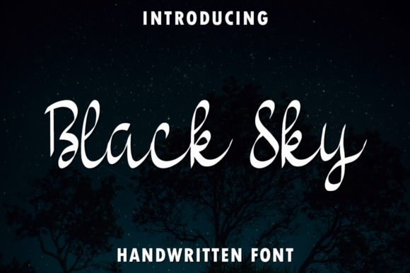 Black Sky: A Handwritten Font for Digital Branding