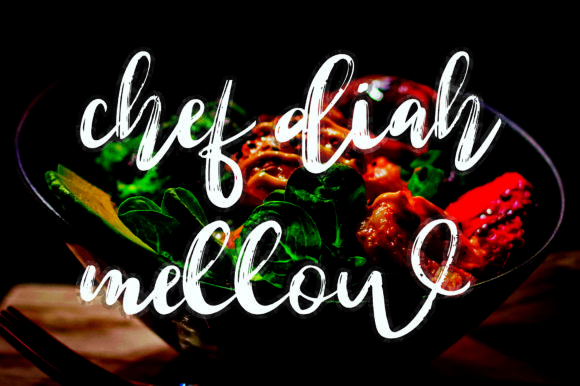 Chef Diah Mellow: A Sweet Script Font for Web Design