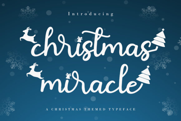 Christmas Miracle: A Festive Handwritten Font for Editorial Design