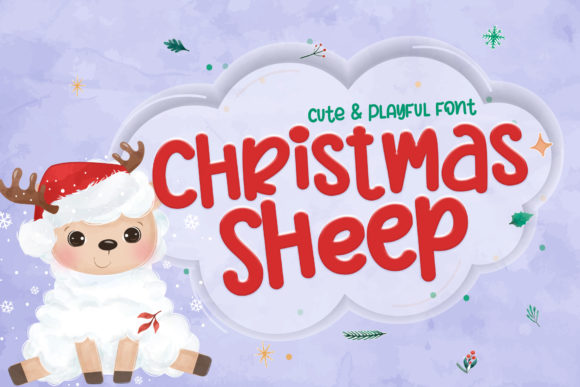 Christmas Sheep: A Handwritten Font for Branding