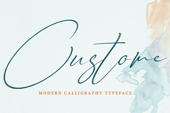 Custome: A Handwritten Typeface for Editorial Charm