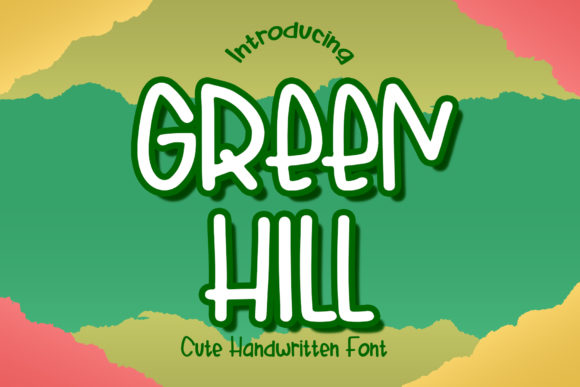 Green Hill: A Handwritten Font for Authentic Brands