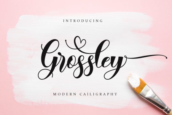 Grossley Font Review: Elegant Script for Branding