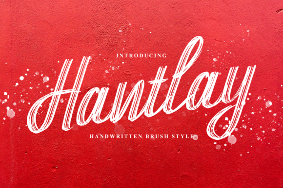 Hantlay: A Brushed Script Font for Campaigns