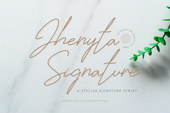 Jhenyta Signature: A Handwritten Font for Makers