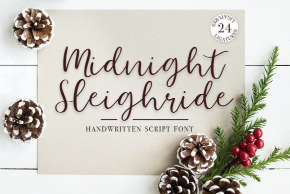 Midnight Sleighride: A Modern Script Font for Web Design