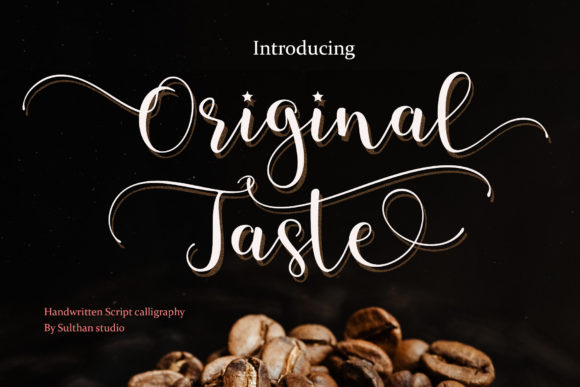 Original Taste: A Handwritten Font for Makers
