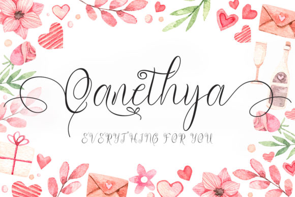 Qanethya: A Delicate Handwritten Font for Web Design