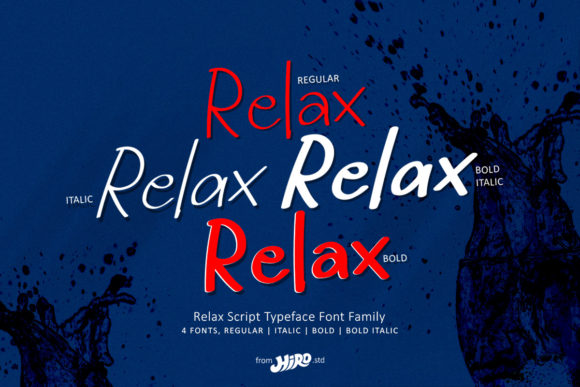 Relax: A Handwritten Font for Authentic Branding