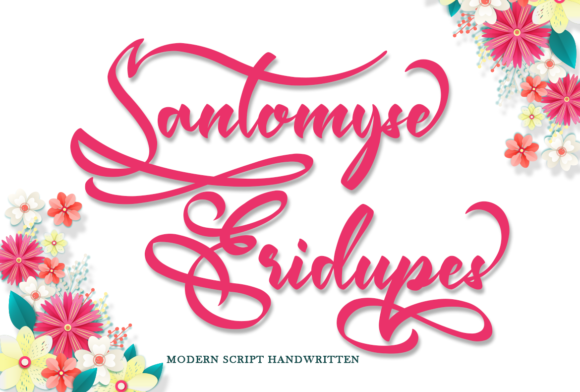 Santomyse Eridupes: A Handwritten Font for Web Design