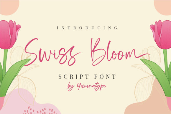 Swiss Bloom: A Handwritten Font for Digital Design