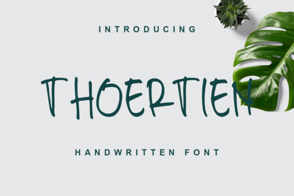 Thoertien: A Handwritten Font for Editorial Design