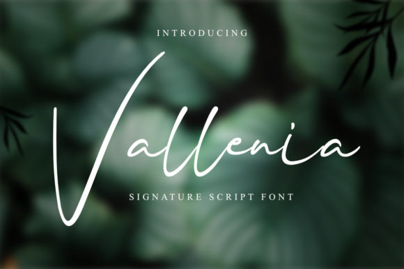 Vallenia: A Modern Handwritten Font for Web Design